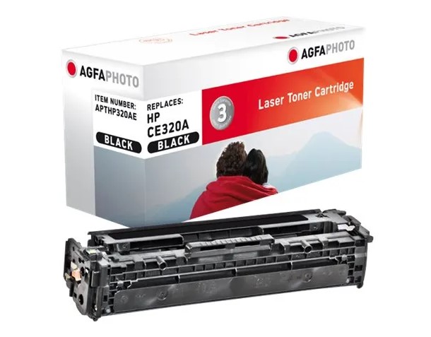 Agfaphoto HP 128A / CE320A -tarvikevärikasetti, musta