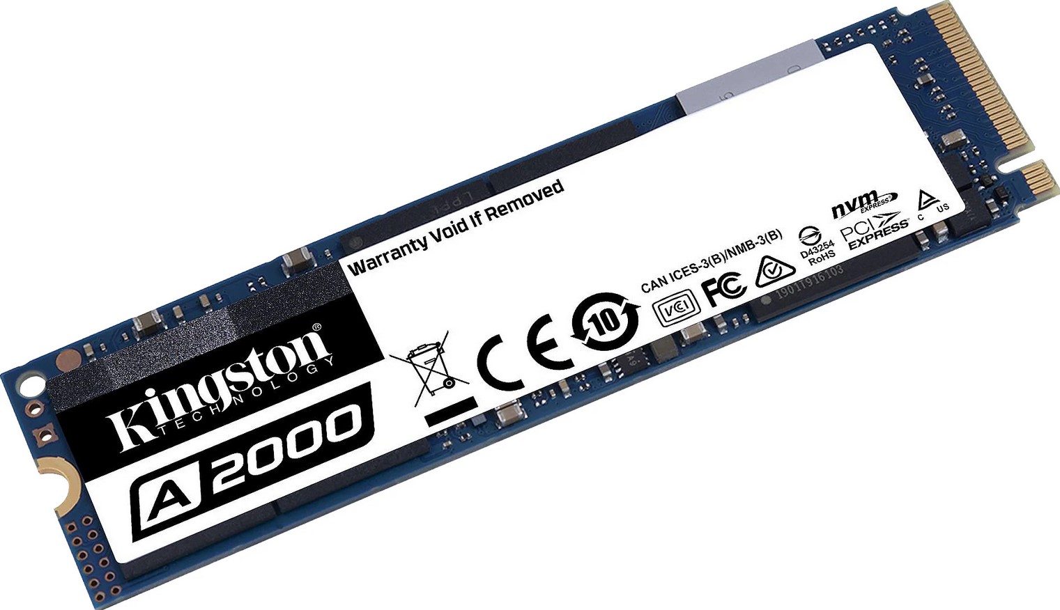 Kingston A2000 250GB NVMe M.2 PCI-E SSD-asema