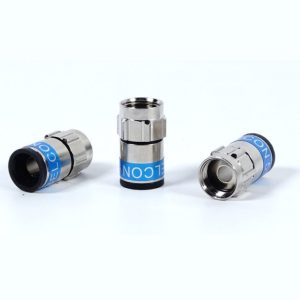 Cabelcon True Drop Self Install F-liitin RG6T-, T2127- ja Tellu13-kaapeleille