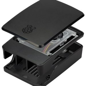 Raspberry Pi 5 -kotelo, musta / punainen