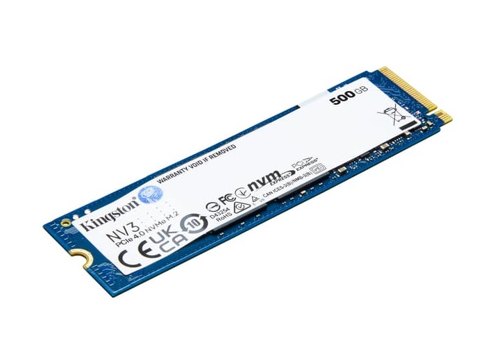 KINGSTON NV3 500GB NVMe M.2 PCI-e 4.0 SSD-levy