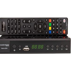 Golden Media Mania 828+ HD / USB-tallennus / DVB-T2 / DVB-C -digiboksi