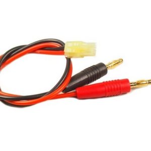 Mini-Tamiya Uros - 4mm banaaniliitin uros -latauskaapeli